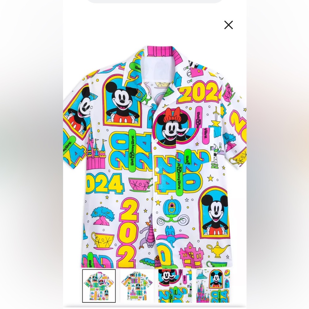 Disney World button up shirt